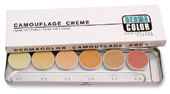 palette derma 6 couleurs